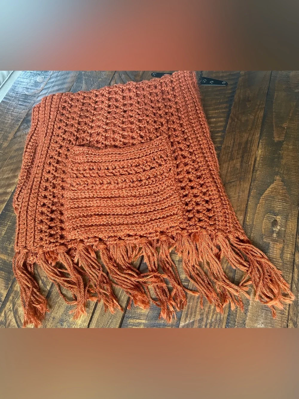 Pocket Scarf - Rust/Brown Color
